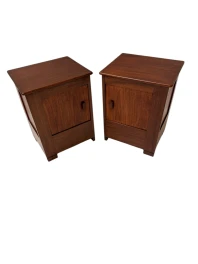 Art Deco Modernist Nightstands by J.A. Muntendam for L.O.V. Oosterbeek, 1920s 2